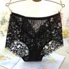 Ladies Mesh Panties High-waist Seamless Lace Underwear Briefs Transparent Silk Women Cotton Health Knickers Lingerie XXXL