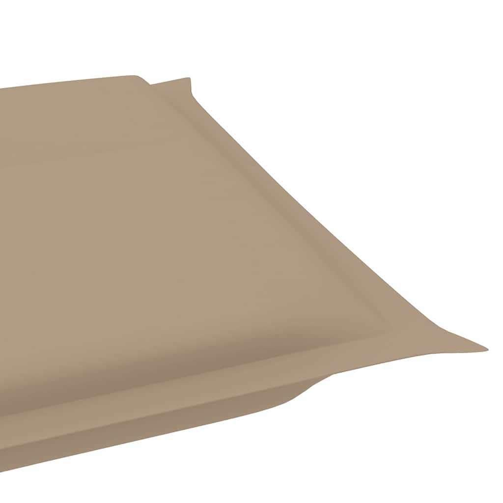 Folding Sun Lounger with Cushion Solid Acacia Wood