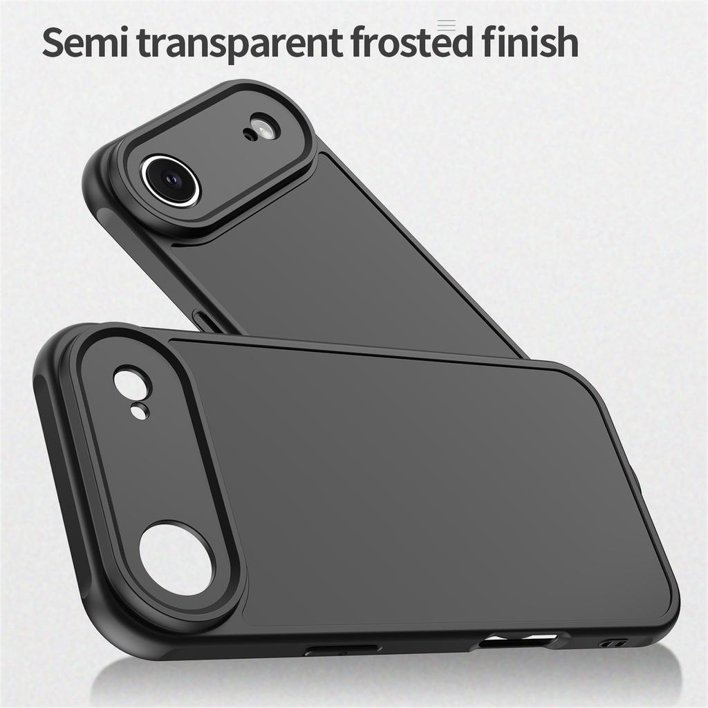 Роскошный Простой Бронированный Чехол для Телефона для iPhone 17 Pro Max Air 17E 16E 16 15 Plus 14 13 PC+TPU Ударопрочный Бампер Защита Задняя Крышка