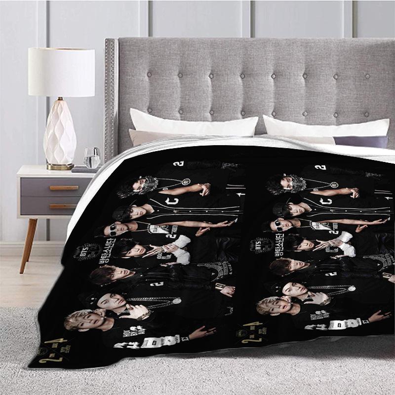 Фланелевое одеяло с принтом персонажей Фланелевое одеяло с изображением маленьких животных из мультфильмов