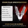 Свечи зажигания XP5702 Iridium Platinum 4 упаковки Совместимы с ACURA DODGE GENESIS HONDA HYUNDAI KIA MITSUBISHI MERCEDES-BENZ 1.4L-5.5L L4 V6 V8