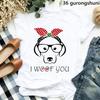 Cute Watercolor Guinea Pig Trendy Cotton Printed Mens And Womens Fashion Round Neck Tshirt Summer New Personalized Tshirt