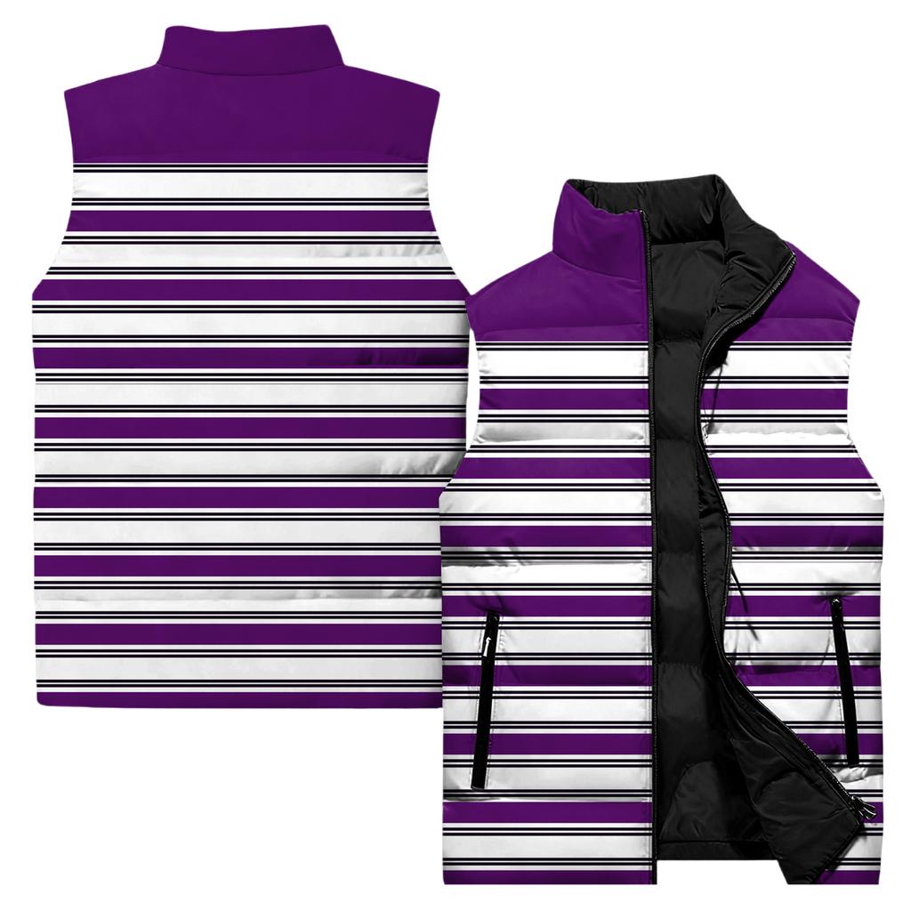 Ladies' Casual And Fashionable Sleeveless Vest Conventional Pattern Cotton Jacket