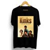Black Tshirt 60S The Kinks Rapper Men Women Cotton Unisex Fashion Graphics Printing Tshirts Savage Rock Band Large Size Tees Top