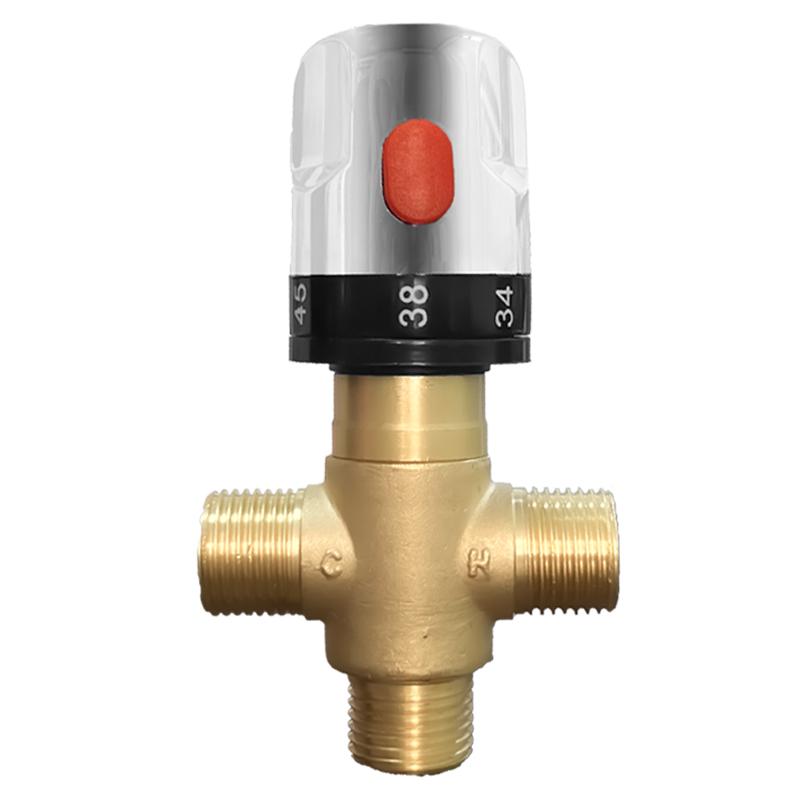 New Bathroom Shower Faucet Brass Thermostatic Mixer Valve Static Pipe Thermostat Faucets Water Temperature Control Bidet Shower