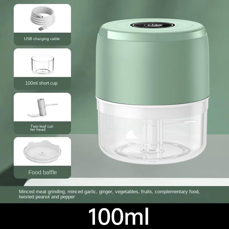 One-Button Automatic Chopper Food Crusher Meat Grinder Compact Garlic Press USB Vegetable Chopper Masher Machine Kitchen Spaces Gadgets