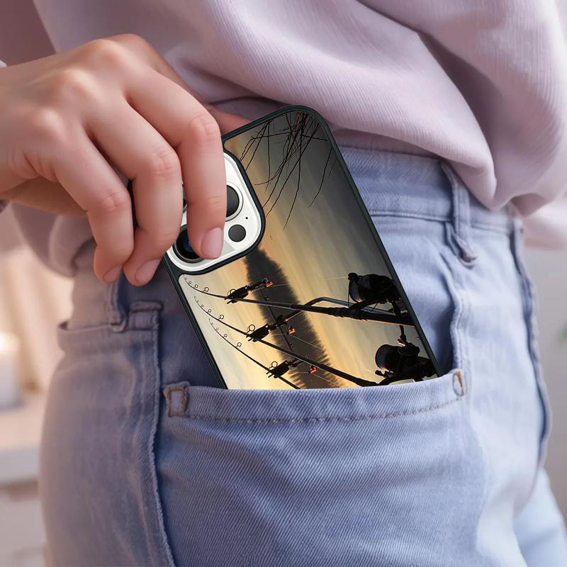 Fish Fishing Carp Funny Phone Case For iPhone 17 Air 15 16e 14 13 Pro Max Coque 12 11 Pro Max PLUS cover