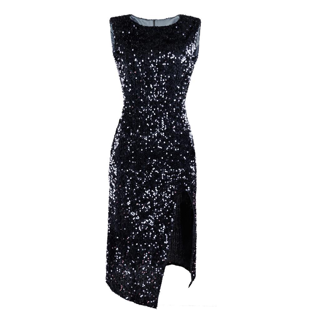 Женское облегающее платье без рукавов с блестками, вечернее платье макси, свадебное платье для выпускного вечера