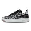 Air Force 1 Flyknit NN Ткань Перерабатываемые Легкие Классические Прочные Низкие Детские Кроссовки Черные Белые Детские Кроссовки DM1060-001