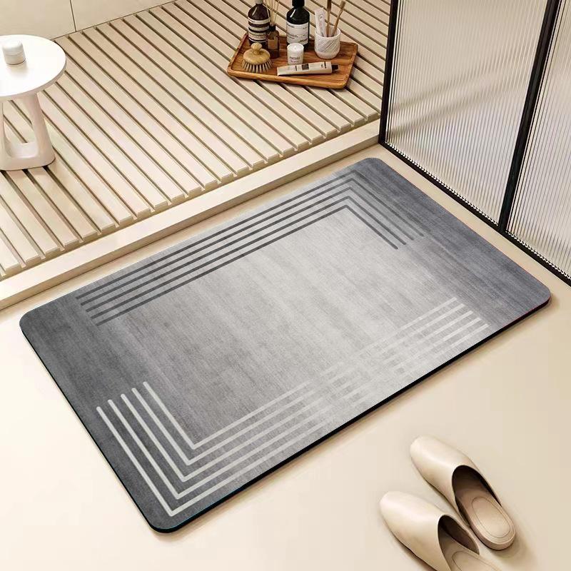 Nordic Simple Diatom Mud Напольный коврик для туалета, ванной комнаты, противоскользящий коврик, впитывающий коврик для двери ванной комнаты