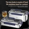 Food Storage Containers with Lids Airtight Food Grade 316 Stainless Steel Large Capacity Leakproof