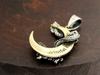 goodvibrations Dragon, Crescent Moon, Japanese Pattern, Silver 925 Pendant