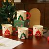 Рождественские кружки Кружки Санта Клауса Керамические чашки Бытовые чашки для воды Креативные Высокий уровень внешнего вида Рождественские подарки Сувениры