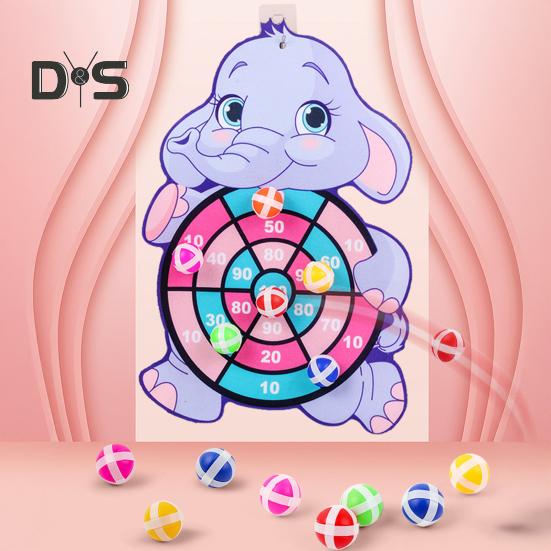 Доска для дартса с животными для детей, безопасный липкий мяч для игр в помещении и на открытом воздухе, игра на координацию и концентрацию, семейная вечеринка, игрушка в подарок