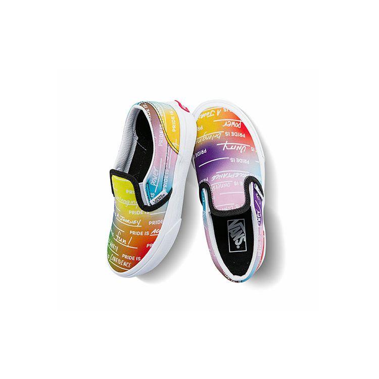 Vans Серия Slip-On Повседневные низкие детские кеды для скейтбординга Детские кроссовки Разноцветные VN0A7Q5GASA