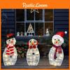 Snowman Inserted 2d Led Lights For Christmas Decor For Courtyard Terrace Parties