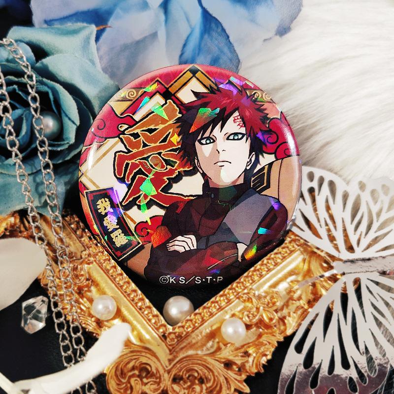 58mm Badge Naruto Anime Brooch A Delicately Designed Tin Pin Featuring Characters Like Itachi Sasuke Kakashi Perfect As Costume Accessorie and Jewelry
