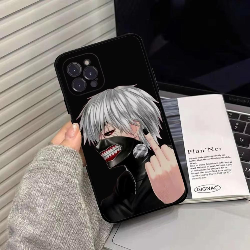Чехол для телефона Tokyo Ghoul Канеки Кен для iPhone 16 15 14 13 12 11 Pro Max XS X XR 7 8 SE Силиконовый Мягкий Чехол