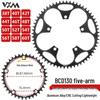 Single Chainring Road Bike Crankset: 130BCD, Positive/Negative Tooth, Sizes 38T-60T