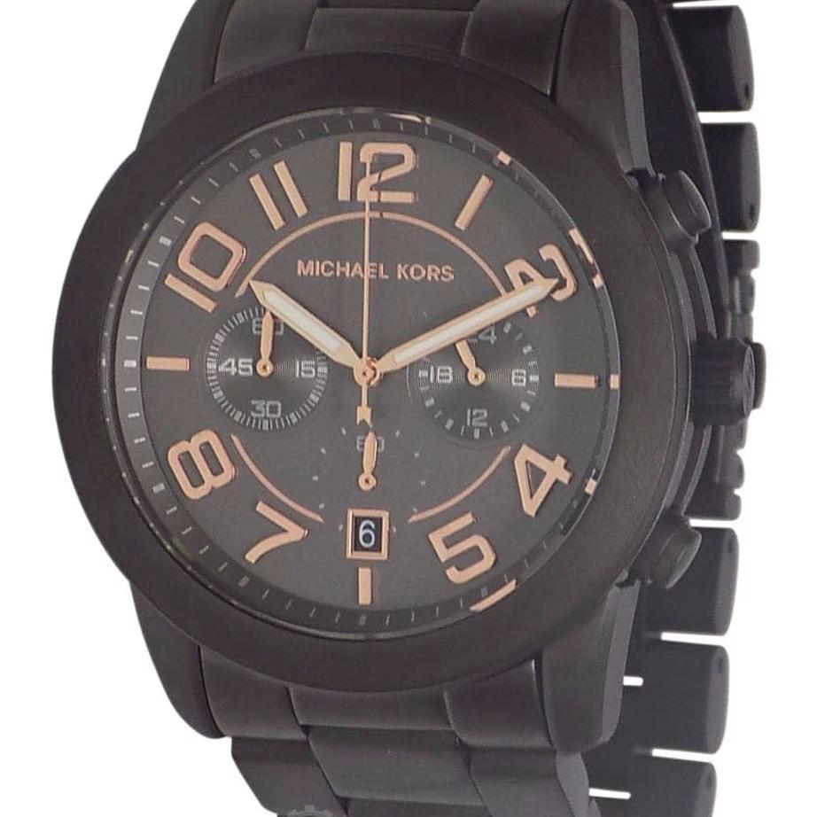 MICHAEL KORS Mercer Men's Quartz Watch black Dial stainless steel Strap 45mm MK8330