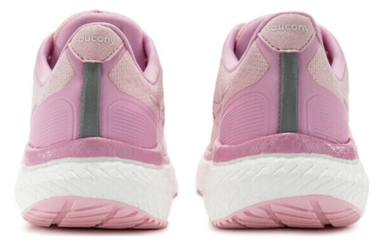 Men's Sneakers saucony Triumph 19 Running Shoes Unisex Low-top Pink/white
