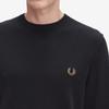 FRED PERRY [Sharp] Pique Stitch Knit - Black Afpm2531309-102