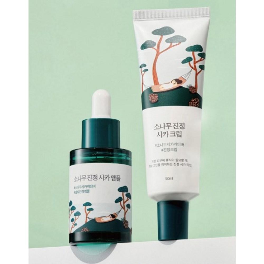 ROUND LAB Успокаивающая ампула Cica Pine, 30 мл, 3 шт.