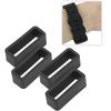 4pcs Replacement Silicone Watch Belt Safety Buckle Wristwatch Accessory for SWATCH (18mm)
