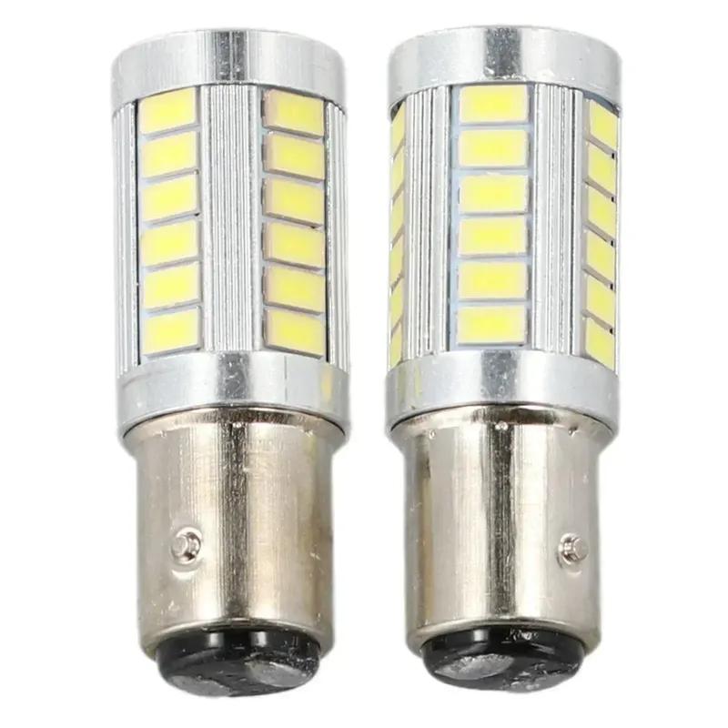 2 шт. 1157 P21/5W 380 BAY15D Автомобильные Стоп-Сигналы Задние Габаритные Огни Белые Светодиодные Лампы 33 12V 382 6000K Автомобильный Стоп-Сигнал Задний Фонарь