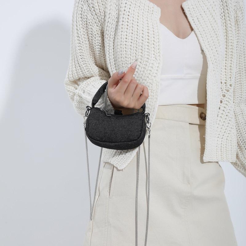 IELGY Женская простая джинсовая сумка, модная ручная сумка под мышками в нише в стиле ретро