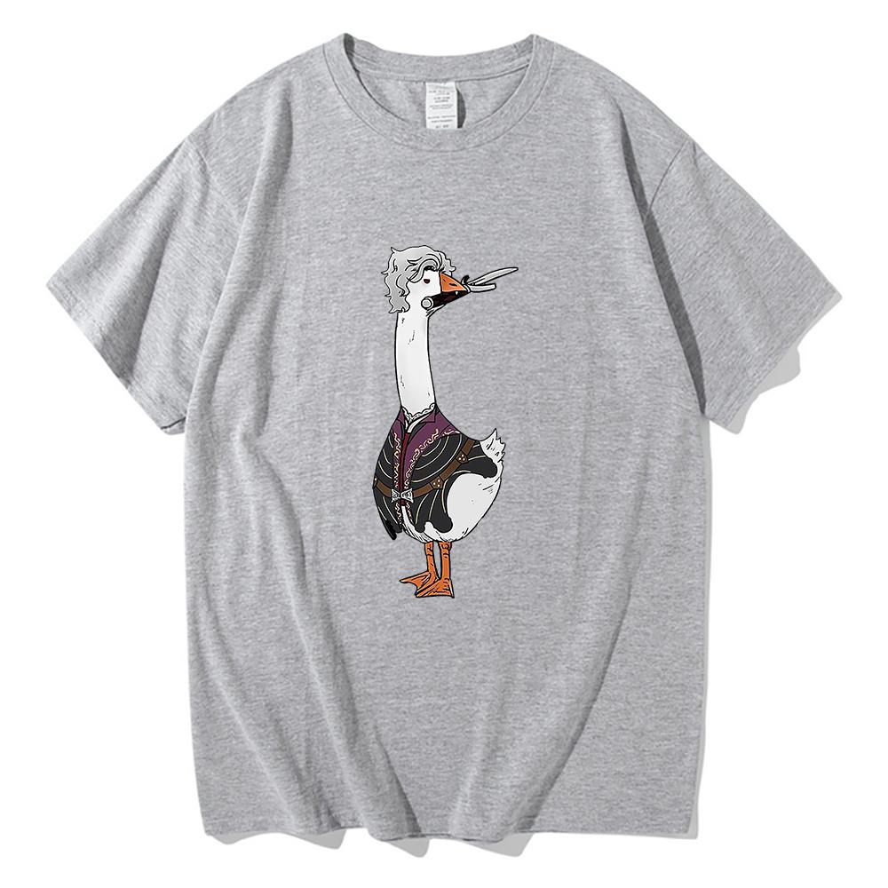 Футболка Goose Astarion, модная унисекс Harajuku, забавная футболка Kawaii Goostarion, унисекс, высокое качество, повседневные винтажные хлопковые футболки