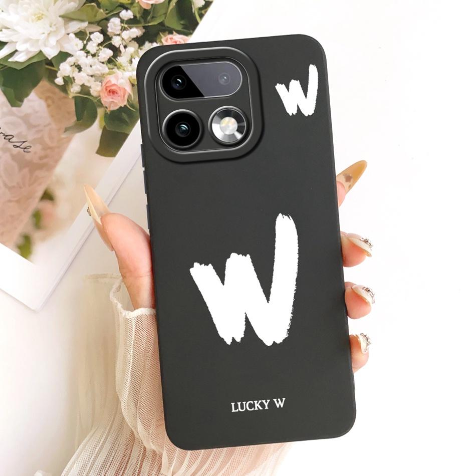 For Realme 16 Pro+ 16Pro 5G Lucky Initial Letter Phone Case For Realme 16 Pro Plus 5G Soft Silicone Shockproof Cases Bumpers