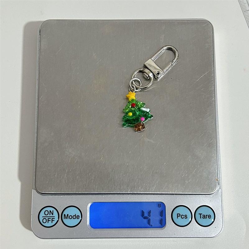 1 шт. Подвеска-брелок Мультяшные подвесные украшения Защита от потери Рождественское украшение Мини-рюкзак Блестящий Санта-Клаус