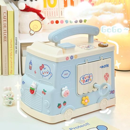 Долговечная копилка с замком, небьющаяся банка для хранения монет