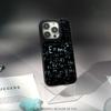 Крутой чехол для телефона с формулой и крутым узором для iPhone 17 16 e 15 14 13 12 Pro Max, защитный чехол из овчины с серебристой окантовкой