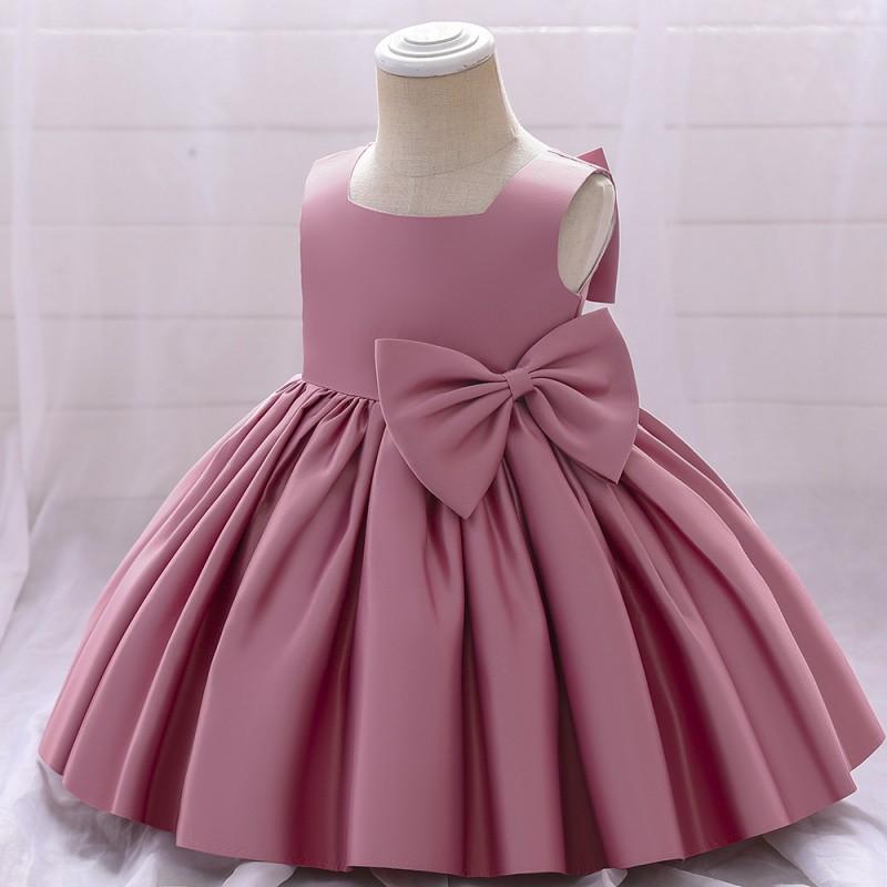 Baby Girls Princess Dress Birthday Party Wedding Formal Gown Toddler Bowknot Performance