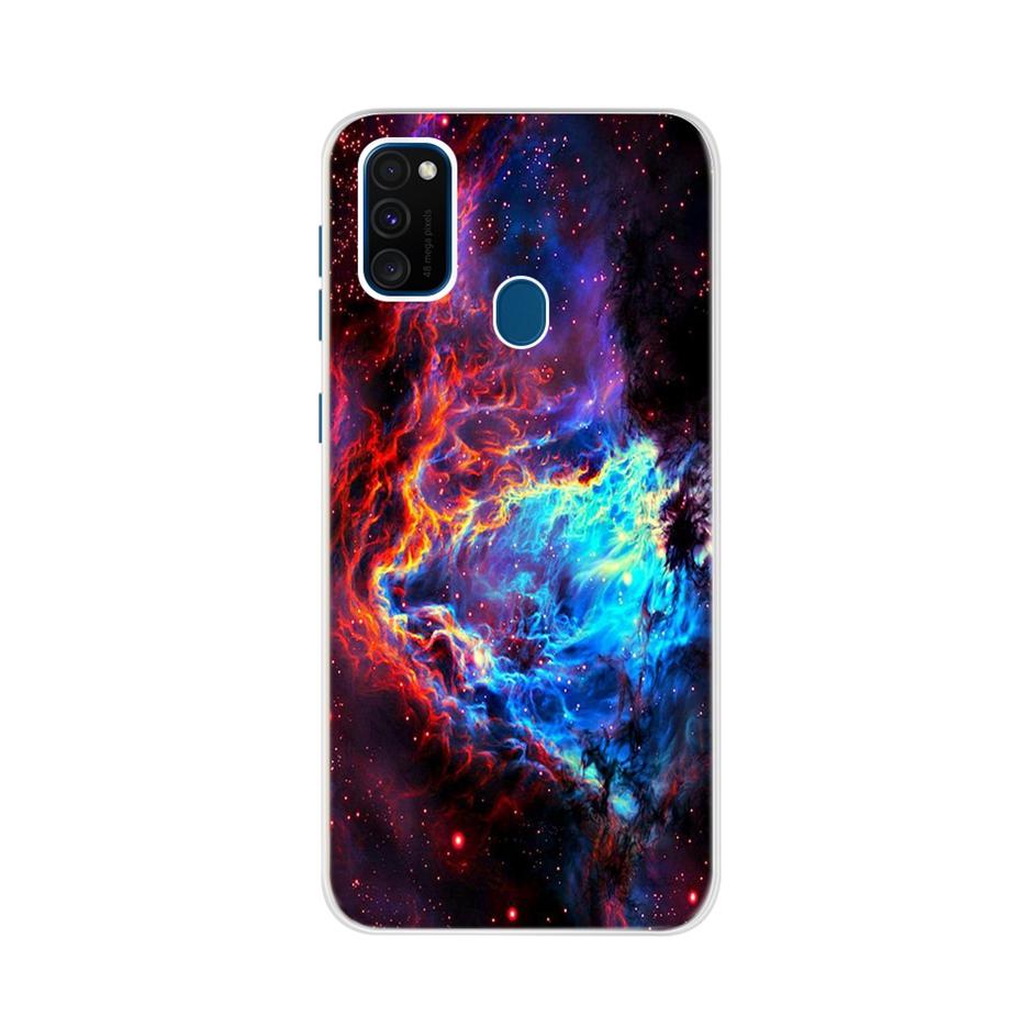 For Samsung Galaxy M21 Case Samsung M30s Soft Slim Cute Painted Phone Back Cover For Samsung M21 M 21 M215F Cases Bumper Fundas
