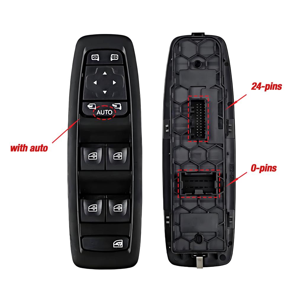 254012952R 24P For Renault Megane 4 Kadjar Scenic Talisman 2015-,Electric Power Master Window Lifter Control Switch Panel