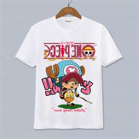 One Piece Luffy Ace Anime Tshirt Peripheral Cotton Tshirt Unisexs and Womens Cartoon Shortsleeved Y2K Street Tops Clothing 2026