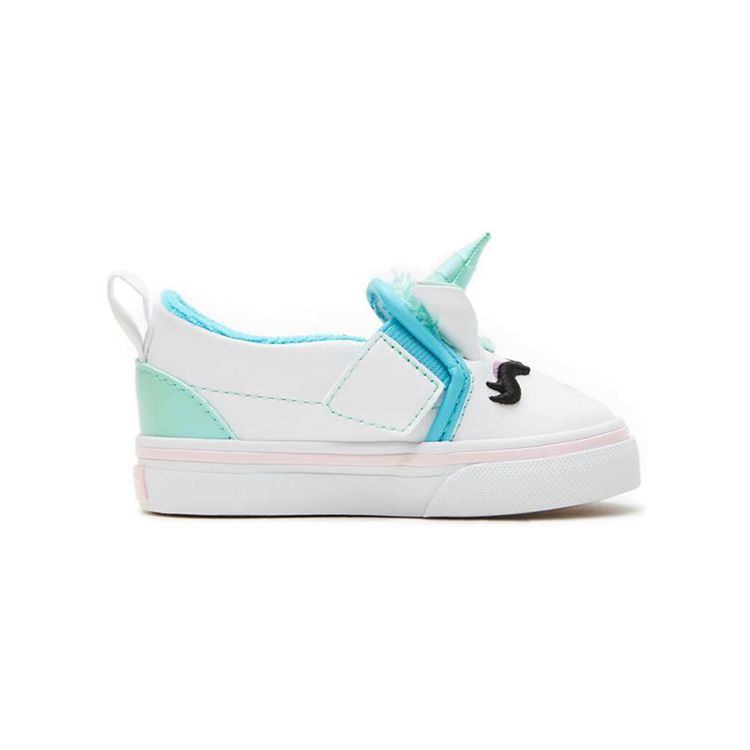 Vans Детские кроссовки Slip-On 5 Toddler Unicorn Blue Blue-Atoll Iridescent VN0A5HFR3WS