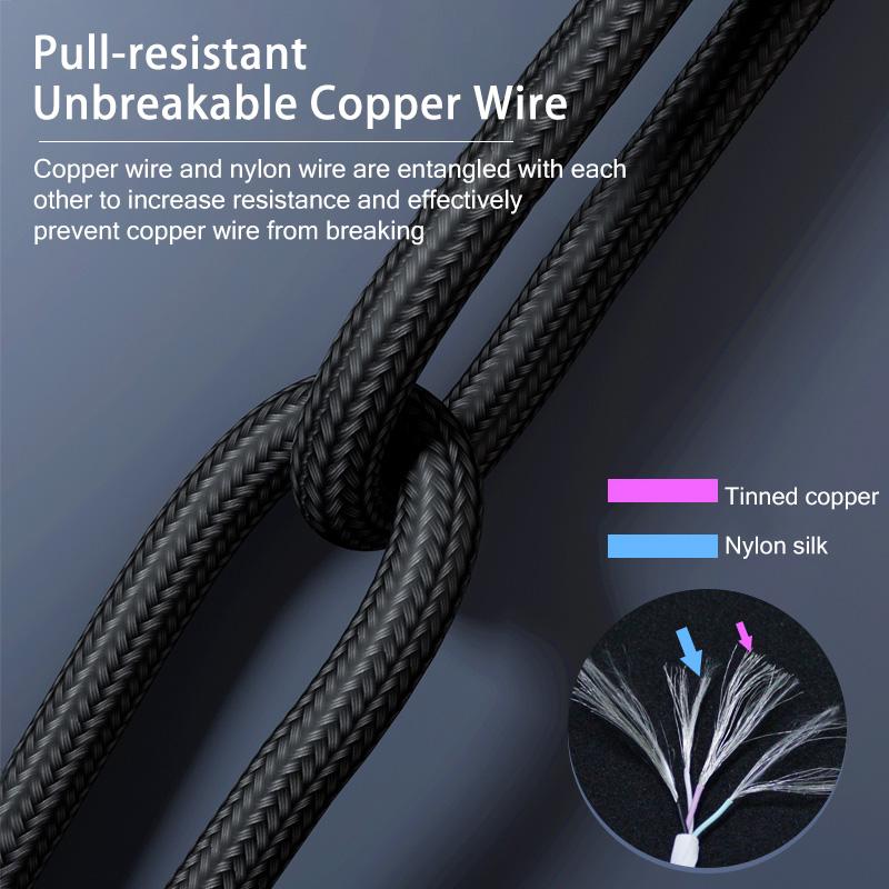 FONKEN 3 в 1 USB-кабель типа C к USB C Micro USB Кабель для зарядки телефона PD Кабель для быстрой зарядки для iPhone 12 Мобильный телефон Type-C Android Нейлоновый кабель