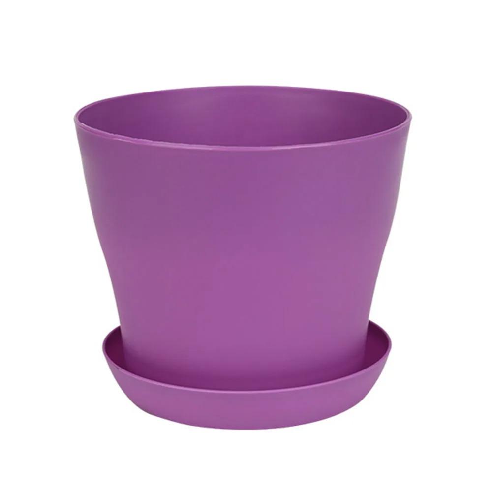 Пластиковый цветочный горшок из смолы с поддоном, зеленые горшки для растений, кашпо, водонепроницаемые 11,5 см, кашпо для бонсай, горшок для сада и дома