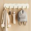 Настенный крючок без ударов, большая несущая способность, противоскользящие 6 крючков, водонепроницаемая вешалка для кухонных полотенец для ванной комнаты, шляпа, сумка на плечо, настенный органайзер