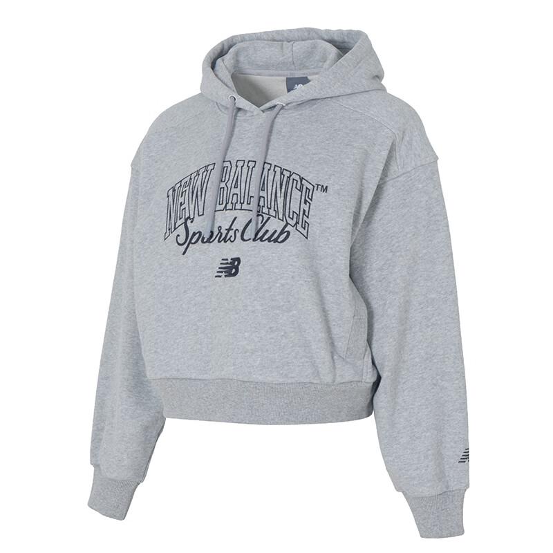 Women's New Balance Sweatshirts Women's Gray Hooded Moderate Regular