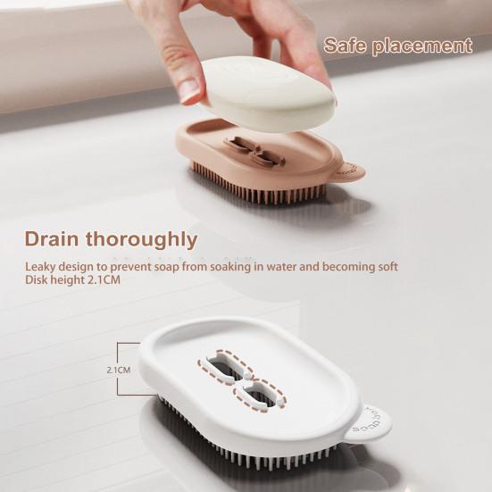 Дорожная мыльница с поддоном для слива, устойчивая к протечкам многоцелевая мыльная емкость, переносная мыльница с крышкой