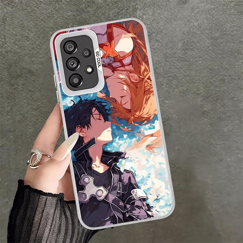 Ударопрочный чехол для телефона с изображением из аниме Sword Art Online для Samsung A17 A16 A15 A14 A37 A57 A36 A56 A26 A35 A55 A25 A34 A54 A24 A13 A23 A33