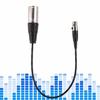 ASHATA Audio Cable, Full Copper Casing Audio Cable, Mini XLR 3-Pin Female to XLR 3-Pin Male Audio Cable with Zinc Alloy Casing, Compact and Lightweigh
