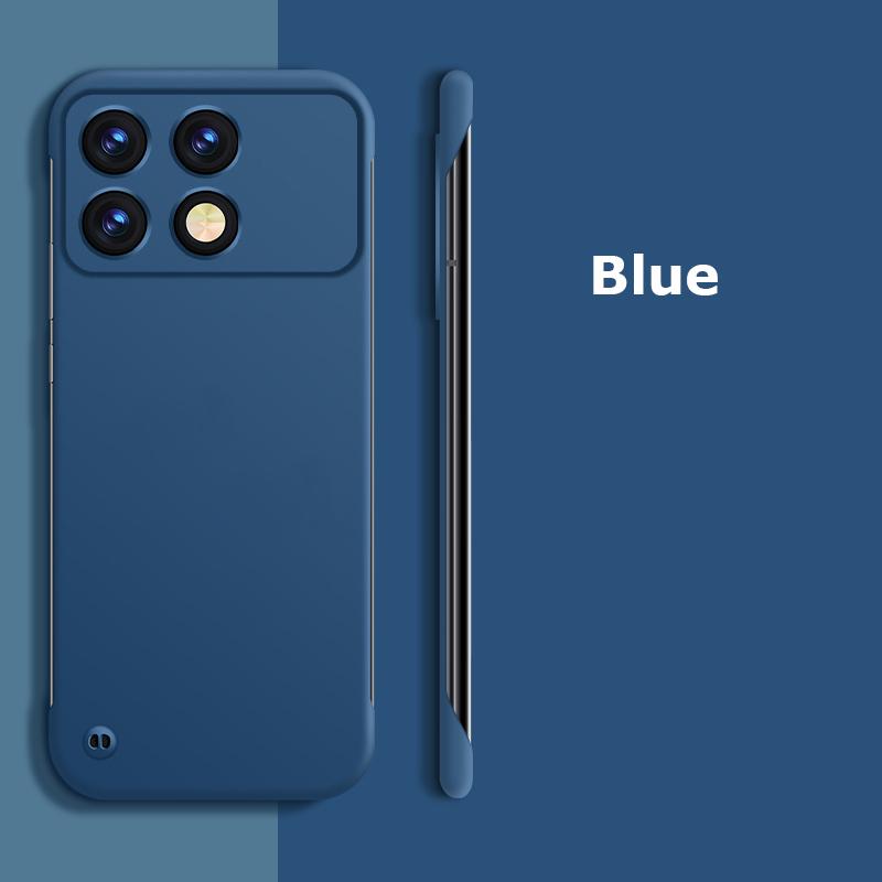 Ультратонкий безрамный матовый чехол для ПК с защитой от отпечатков пальцев для Xiaomi Poco X6 Pro, противоударный чехол-накладка