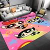 1pc The Powerpuff Girls1 Entrance Mat, Non-Slip Mat Area Rug,Room Decor, Outdoor Decor, Kitchen Rug,Doormat - Machine Washable, Easy To Clean