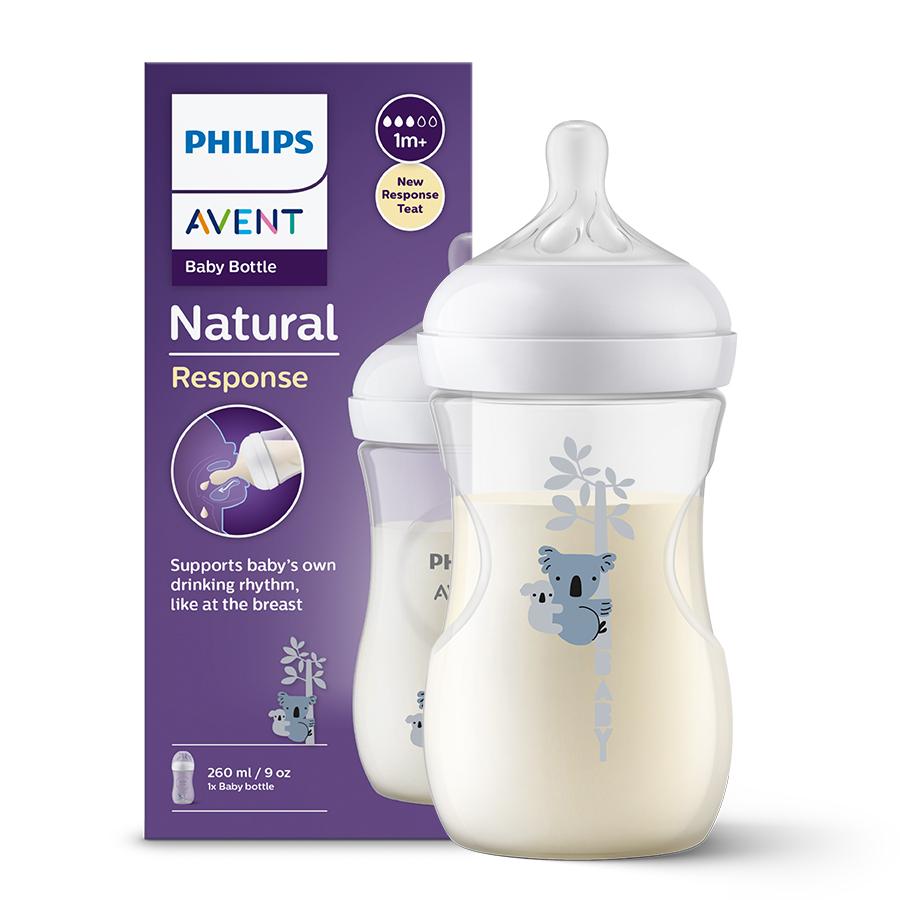 AVENT SCY903/67 Responsive Bottle Natural Decor 260 ml